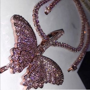 Butterfly pendant necklace